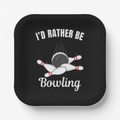 Ik zou liever bowlen papieren bordje (Voorkant)