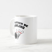 Ik zou liever Bowling Coffee-Mok zijn Koffiemok (Voorkant links)