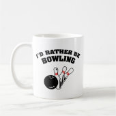 Ik zou liever Bowling Coffee-Mok zijn Koffiemok (Links)