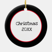 Ik zou liever Bowling Kerstmis zijn Keramisch Ornament (Achterkant)