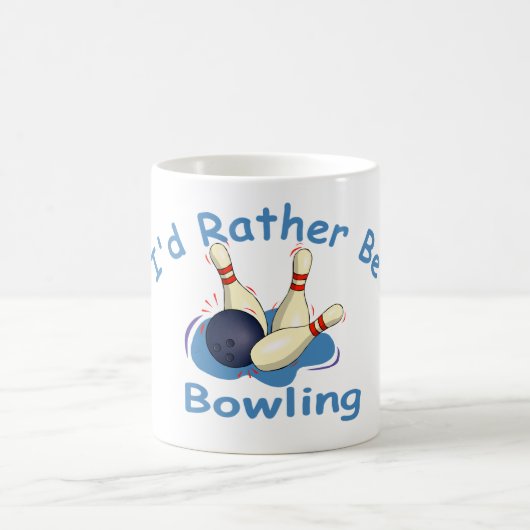 Ik zou liever Bowling-Mok zijn Koffiemok (Center)