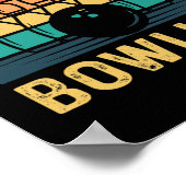 Ik zou liever bowling retro voor Man 1 Poster (Hoek)