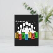Ik zou liever Bowling zijn Briefkaart (Staand voorkant)
