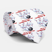 Ik zou liever Bowling zijn Stropdas (Opgerold)