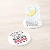 Ik zou liever Bridge Cool Bridge Card Game spelen Zandsteen Onderzetter (Zijkant)