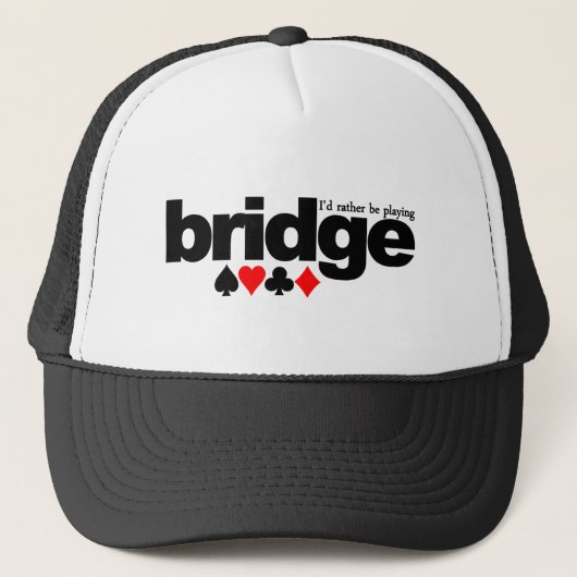 Ik zou liever Bridge-pet afspelen - kies kleur Trucker Pet (Voorkant)