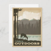 Ik zou liever buiten zijn briefkaart (Voorkant / Achterkant)