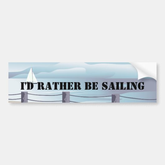 Ik zou liever Bumper Stiicker verkopen Bumpersticker (Voorkant)
