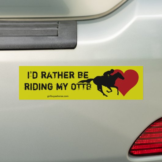 Ik zou liever.... bumpersticker (Op auto)
