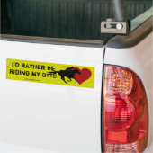 Ik zou liever.... bumpersticker (Op Truck)
