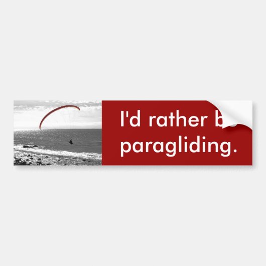 Ik zou liever Bumpersticker aan de rand van het za (Voorkant)