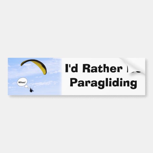 Ik zou liever Bumpersticker aan de rand van het za (Voorkant)