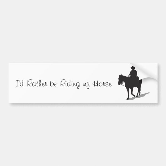 Ik zou liever Bumpersticker blijven (Western) (Voorkant)