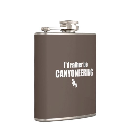 Ik zou liever Canyoneering zijn Heupfles (Rechts)