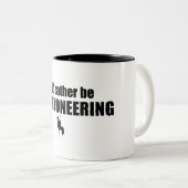 Ik zou liever Canyoneering zijn Tweekleurige Koffiemok (Voorkant rechts)