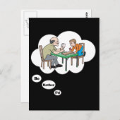 Ik zou liever Cribbage spelen Briefkaart (Voorkant / Achterkant)