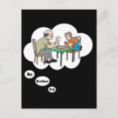 Ik zou liever Cribbage spelen Briefkaart (Voorkant)