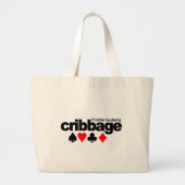 Ik zou liever Cribbage-tas spelen - kies stijl Grote Tote Bag (Voorkant)