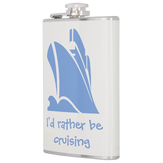 Ik zou liever cruisen - een geschenk voor cruiseli heupfles (Links)