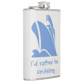 Ik zou liever cruisen - een geschenk voor cruiseli heupfles (Rechts)