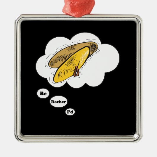 Ik zou liever Cymbals spelen Metalen Ornament (Voorkant)