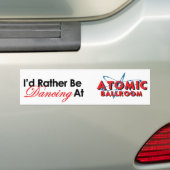 Ik zou liever dansen... bumpersticker (Op auto)
