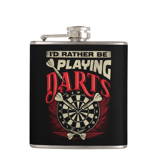 Ik zou liever Darts Flask 6 oz. Heupfles (Voorkant)