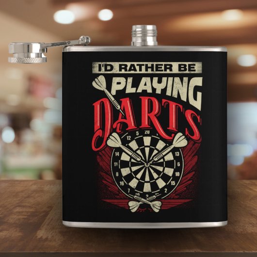 Ik zou liever Darts Flask 6 oz. Heupfles