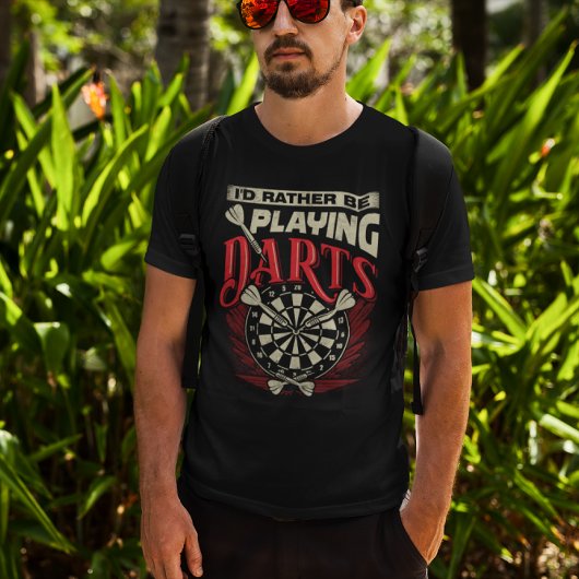 Ik zou liever darts spelen - Dart League Legend T-shirt
