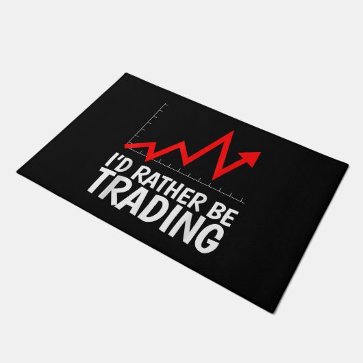 Ik zou liever Daytrading Chart zijn Deurmat (Schuin)
