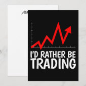 Ik zou liever Daytrading Chart zijn Kaart (Voorkant / Achterkant)