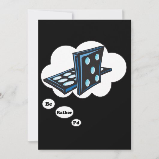 Ik zou liever Dominos 2 spelen Kaart (Voorkant)