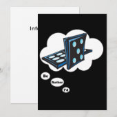 Ik zou liever Dominos 2 spelen Kaart (Voorkant / Achterkant)