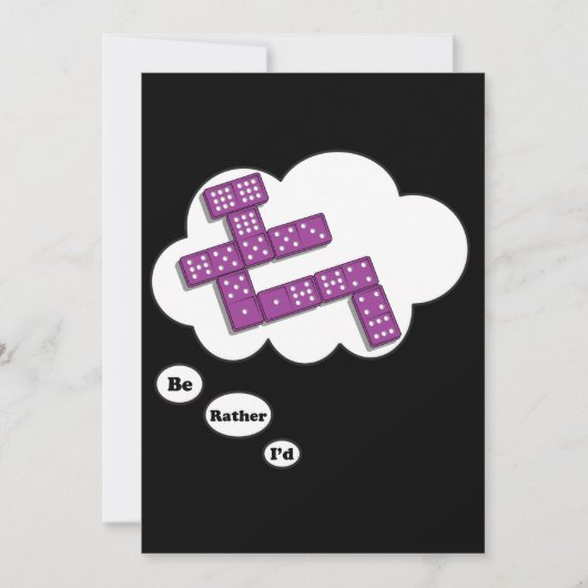 Ik zou liever Dominos 5 spelen Kaart (Voorkant)