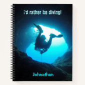 Ik zou liever duiken gepersonaliseerd Notitieboek  (Voorkant)