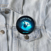 Ik zou liever duiken gepersonaliseerde Button Scub (In situ)