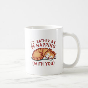 Ik zou liever dutten (met jou) - Ginger Cat Koffiemok