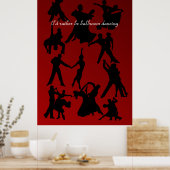 Ik zou liever een ballroomdanser zijn poster (Keuken)