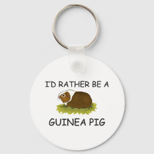 Ik zou liever een cavia zijn. sleutelhanger