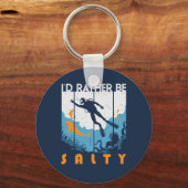 Ik zou liever een  duiker zijn. sleutelhanger (Voorkant)