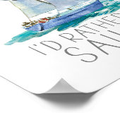 Ik zou liever een e-mailcitaat verkopen - Waterver Poster (Hoek)