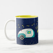 Ik zou liever een eigen naam glampen tweekleurige koffiemok (Links)