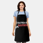 Ik zou liever een gamecomputer en consolemanager z schort (Gedragen)