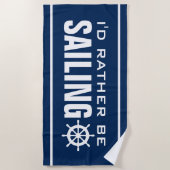 Ik zou liever een grappig cadeautje met pensioen g strandlaken (Voorkant)