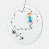 Ik zou liever een Jumping Rope zijn Keramisch Ornament (Links)