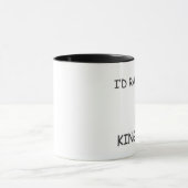 Ik zou liever een Kingfisher zijn Mok (Midden)