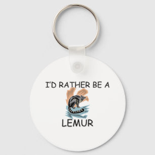 Ik zou liever een Lemur zijn Sleutelhanger