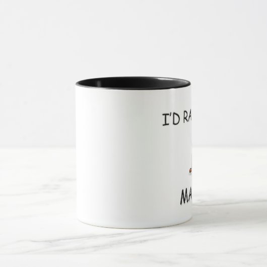 Ik zou liever een marmot zijn mok (Midden)