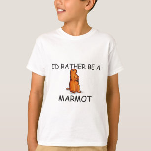 Ik zou liever een marmot zijn t-shirt