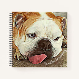 Ik zou liever een motivatie bulldog hebben. notitieboek